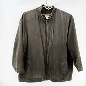 True Nation Mens 3XL Light Jacket Distressed Brown stylish versatile comfortable